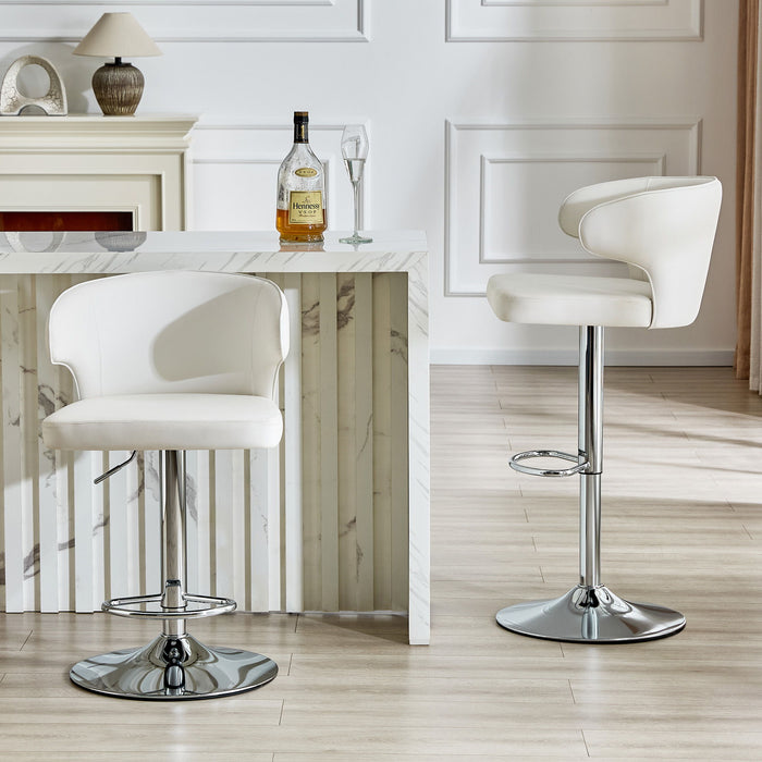 Adjustable Swivel Bar Chair With Ergonomic High Back Design Home Essentials