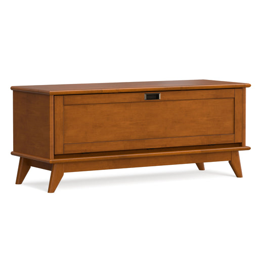 Draper - Flip Down Storage Bench - Teak Simpli-Home