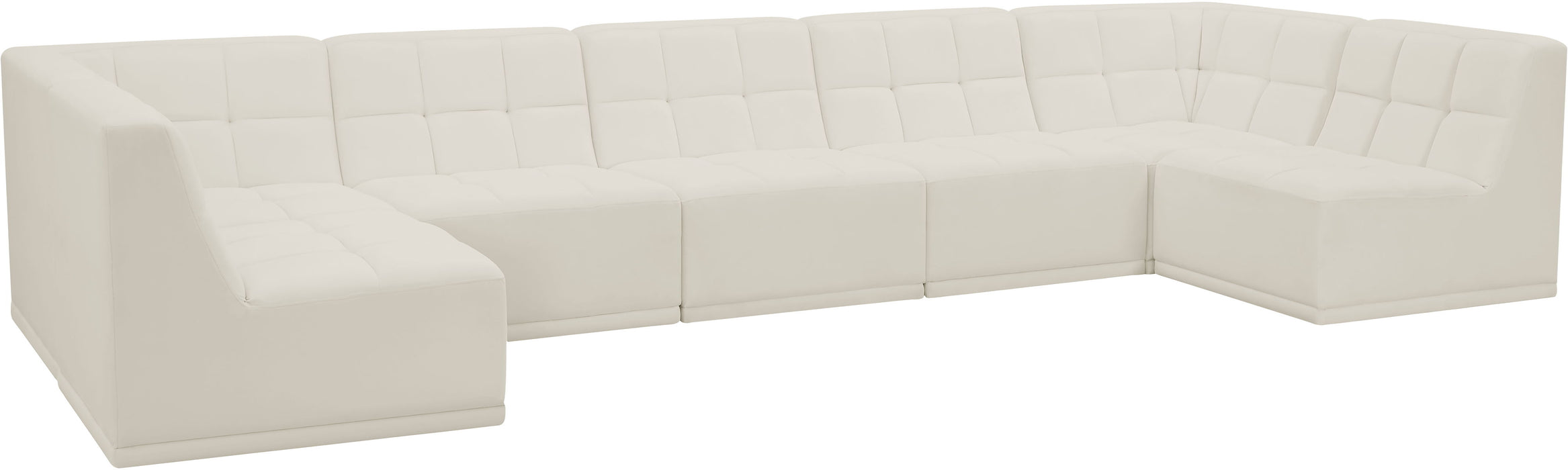 Relax - Modular Sectional 7 Piece - Cream