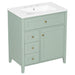Modern Bathroom Vanity With Sink, 3 Drawers And Adjustable Shelf Hearth and Haven