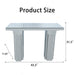 Console Table, Rectangular Entryway Desk For Living Room - Silver Home Essentials