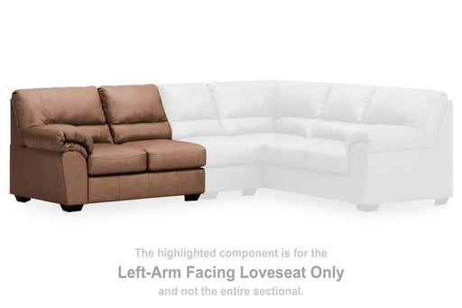 WillowBend - LAF Loveseat - Caramel Signature Design by Ashley®