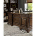 Stigham - 7 Drawer Executive Desk With Lockable File Cabinets - Oak Furniture Max