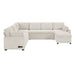 Convertible U-Shaped Sectional Sofa Bed With Reversible Chaise Hearth and Haven