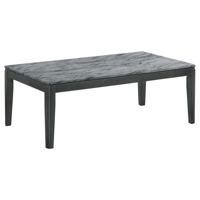 Tryon - Marble 2 Piece Coffee And End Table Set - Gray Furniture Max