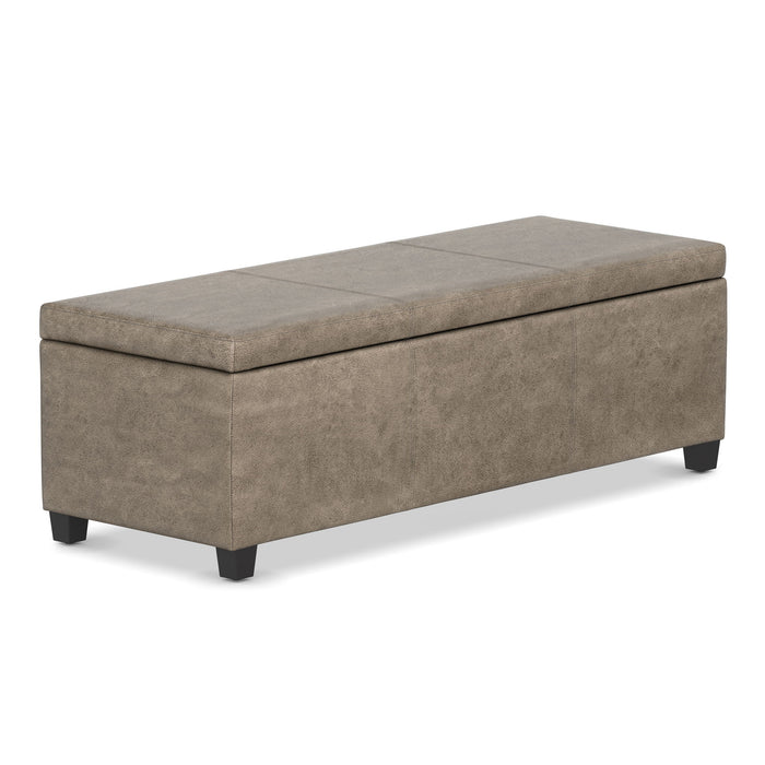 Avalon - Contemporary Storage Ottoman Bench Simpli-Home