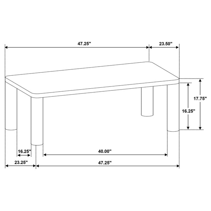 Bryant - Coffee Table Set With Rounded Legs Furniture Max