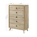 Chest With 5 Drawers - Beige Home Essentials