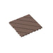 Interlocking Deck Waterproof Outdoor Patio Tiles (Set of 44) - Brown Daily Nest