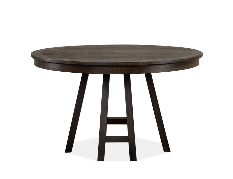 Westley Falls - Round Dining Table - Graphite Magnussen Furniture
