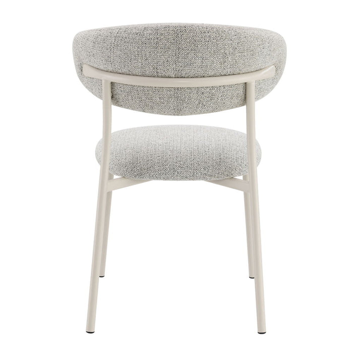 Kalam - Side Chair (Set of 2) - Gray Fabric & Beige ACME