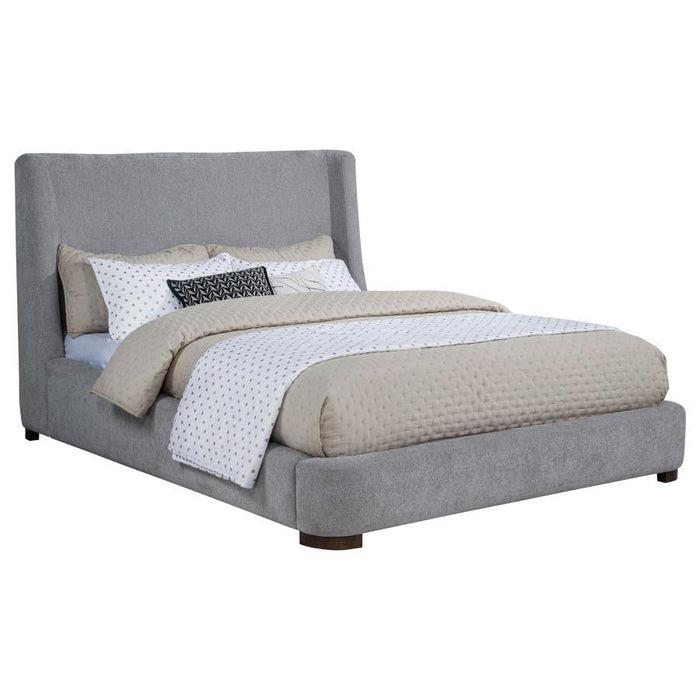 Rennes - Upholstered Wingback Platform Bed