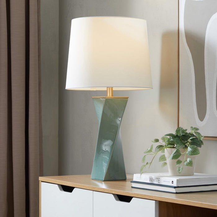 Curvo - Square Contemporary Table Lamp Lumi Source