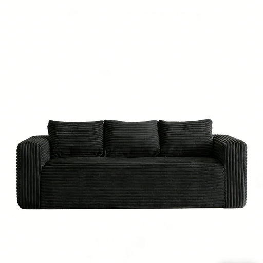Cloud Loveseat Sofa Couch, Compressed - Black Home Essentials