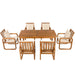 7 Piece Outdoor Patio Dining Set With Removable Cushions Hearth and Haven