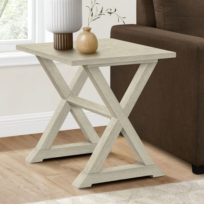Compact Accent End Table, Square, Transitional 8th Street