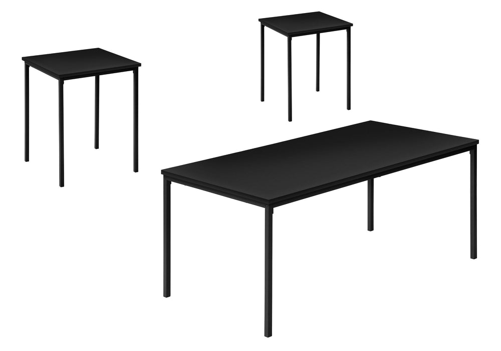 Table Set, Coffee, End, Contemporary, Modern (Set of 3)