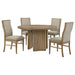 Dreydon - 5 Piece Round Dining Table Set With Chairs - Light Brown Furniture Max