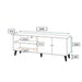 Amidon - TV Stand, With 2 Storage Shelves And 1 Cabinet US Pride