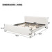 Luxury Upholstered Bed Frame With Curved Headboard & Footboard Artistry At Home
