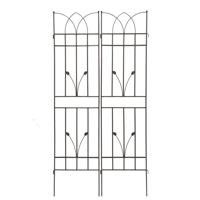 Metal Garden Trellis Rustproof For Climbing Plants Outdoor Flower Support Daily Nest