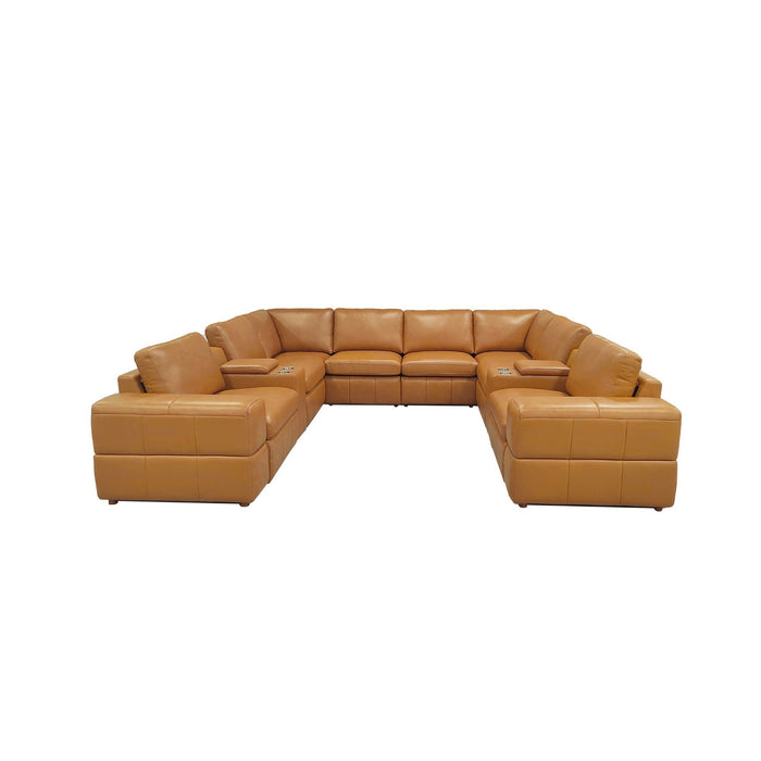 Upholstered Large Arms Sectional With Recliner Seats Home Essentials