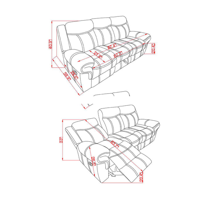 Jimny - Domino Power Reclining Sofa