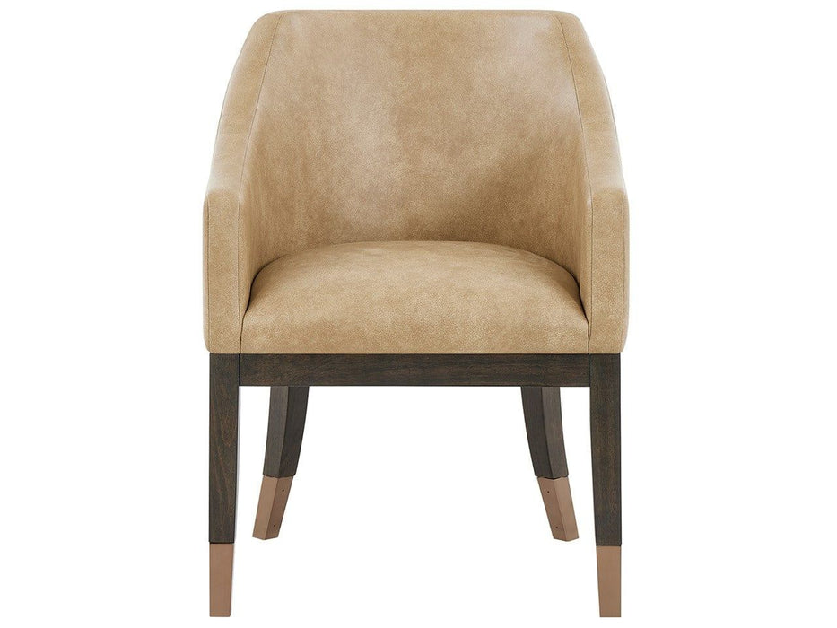 Fenwick - Leather Arm Chair - Light Brown / Dark Brown Universal Furniture