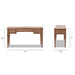 Dauphin - 3 Drawer Executive Desk - Brown Jennifer Taylor Home