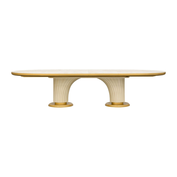 Scotts Square - Oval Dining Table - Light Champagne