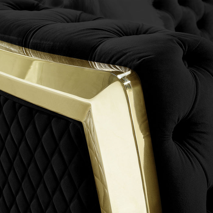 Accent Chair With Button Tufted Diamond Grid & 1 Pillow For Living Room Home Essentials