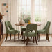 Upholstered Dining Chair With Curved Legs (Set of 2) - Green Home Essentials