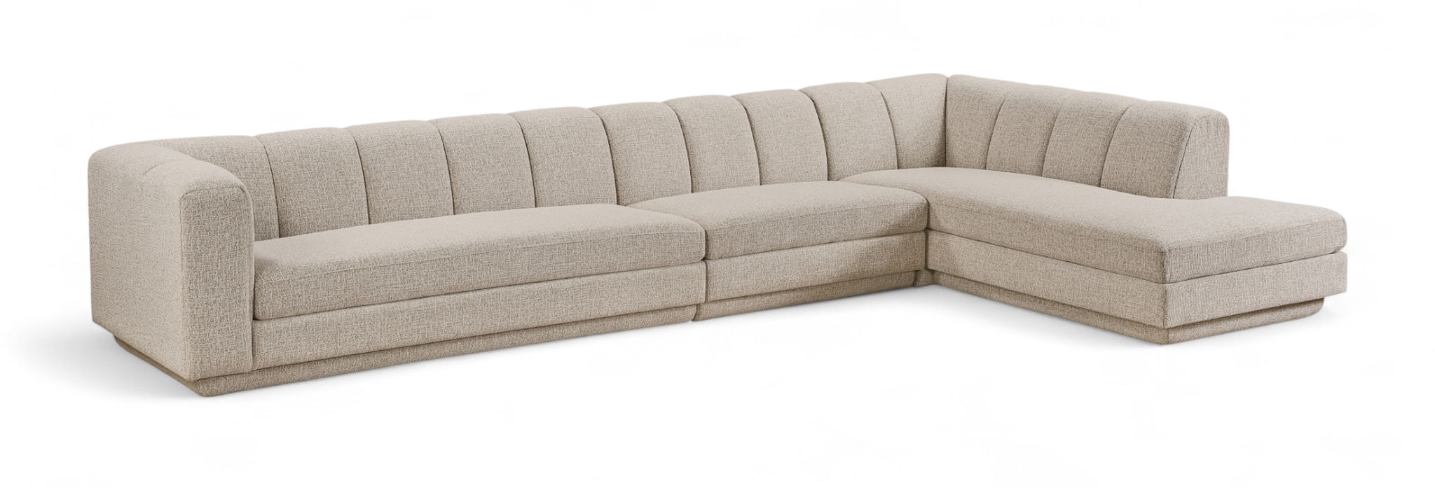 Modari - Sectional - Beige Meridian Furniture