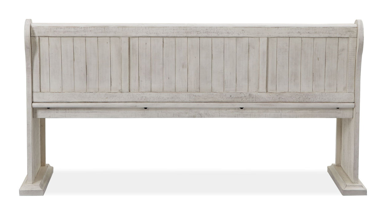 Bronwyn - Bench With Back - Alabaster Magnussen Furniture
