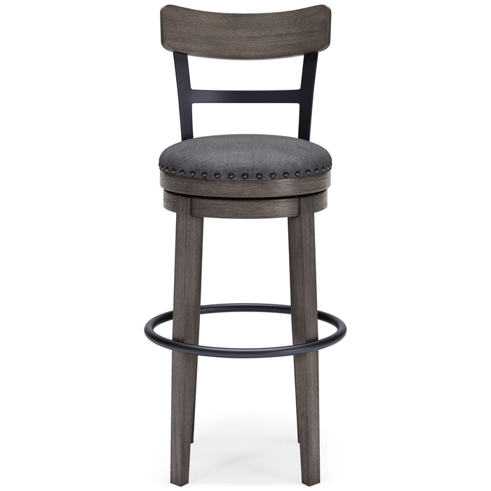 Caitbrook - Gray - Tall Uph Swivel Barstool