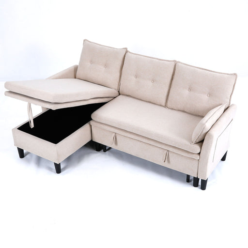 L-Shaped Reversible Chaise Sectional Sofa With Storage Home Essentials
