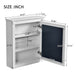 Wall Mounted Bathroom Storage Cabinet With Mirror, Medicine Cabinet With Height Adjustable Shelf Hearth and Haven