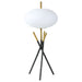 Clarendon - Orb Shade Tripod Table Lamp Desk & Bedside Lamp - Black Furniture Max