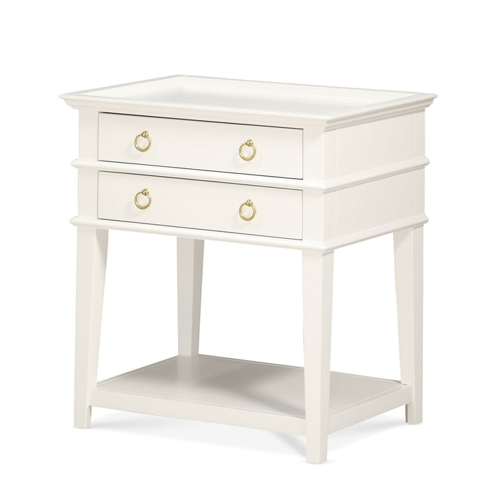 Carmona - 2 Drawer Tray Top Nightstand Pulls