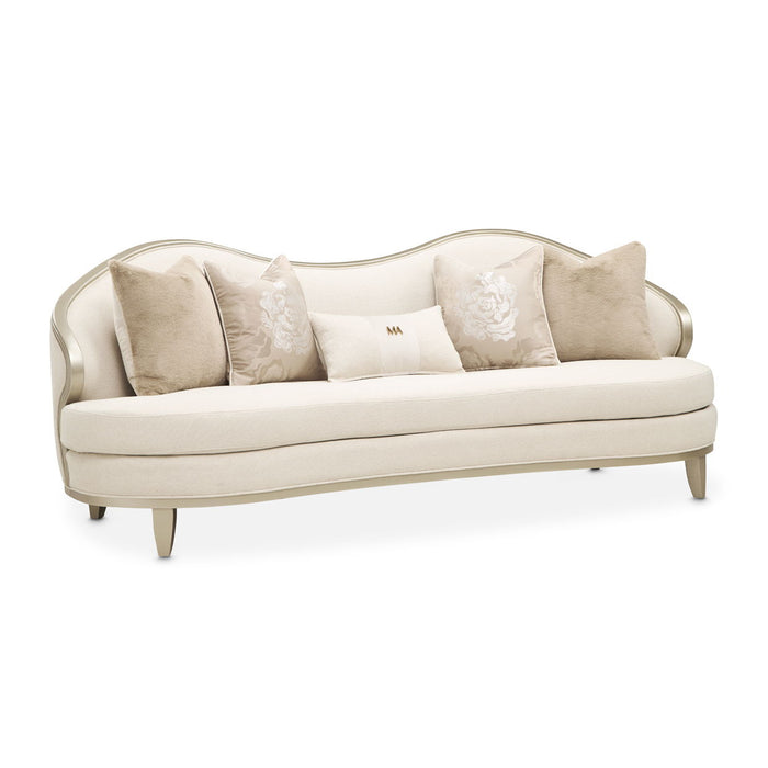 Camellia Field - Sofa - Cornsilk / Caramel Michael Amini