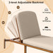 Outdoor Chaise Lounge With Adjustable Backrest Hearth and Haven