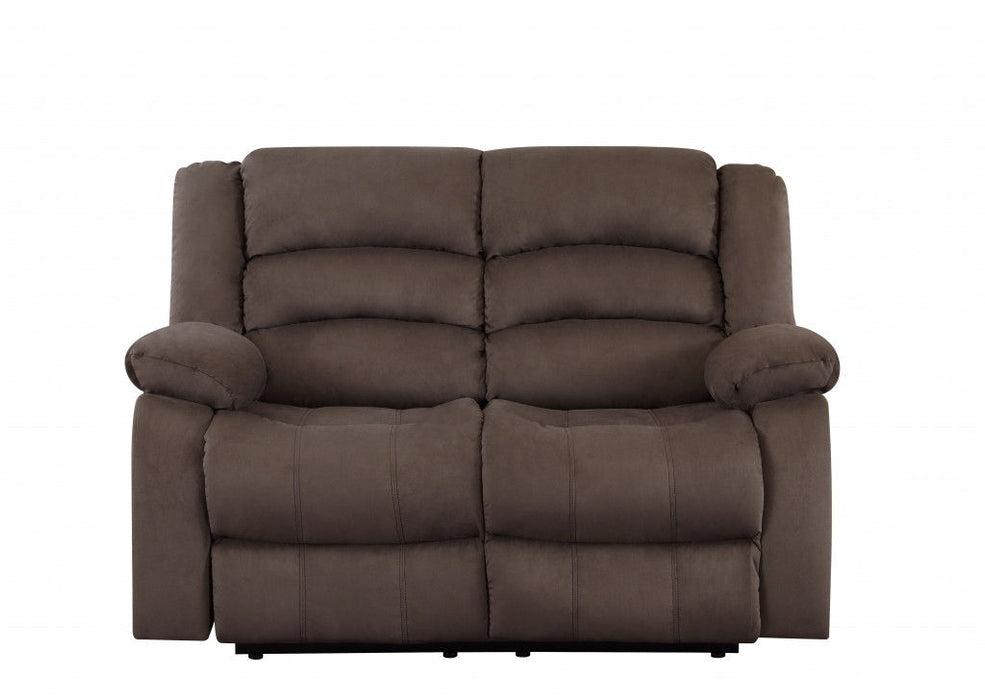 Three Piece Microsuede Six Person Indoor Seating Set - Brown