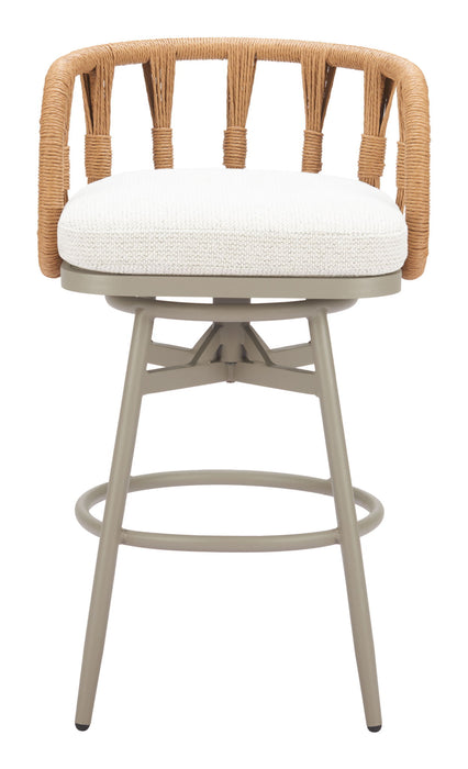 Safal - Outdoor Swivel Barstool - Multicolor
