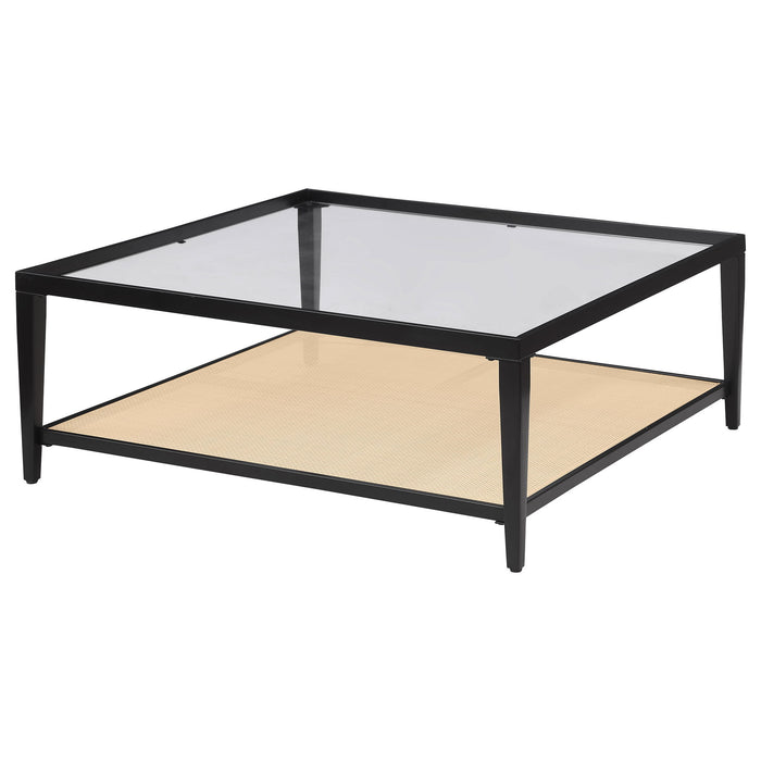Kenneth - Square Coffee Table - Black Furniture Max
