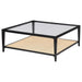 Kenneth - Square Coffee Table - Black Furniture Max