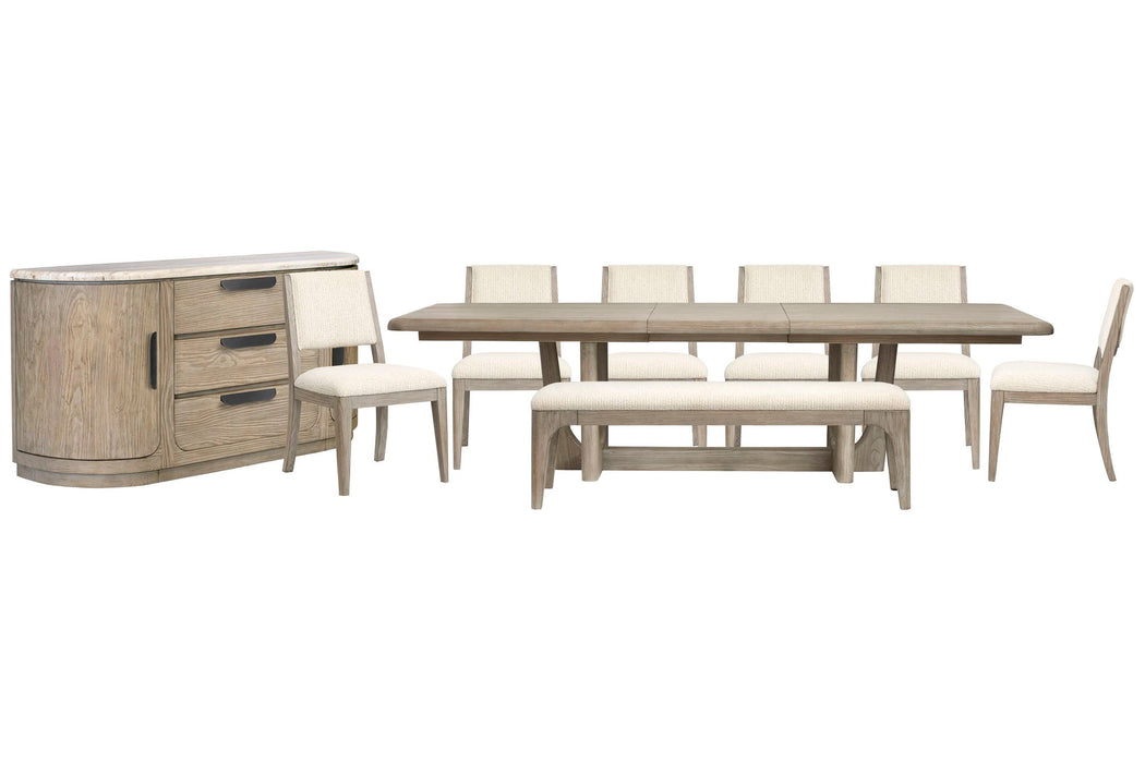 Braelyn - Extendable Trestle Dining Table Set Magnussen Furniture