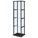 Serena - 4 Shelf Curio Cabinet - Black Furniture Max