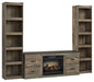 Trinell - 3-Piece Entertainment Center With Electric Fireplace - Brown Signature Design by Ashley®