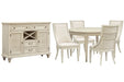 Newport - Extendable Round Dining Table Set Magnussen Furniture