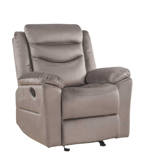 Velvet Recliner - Brown